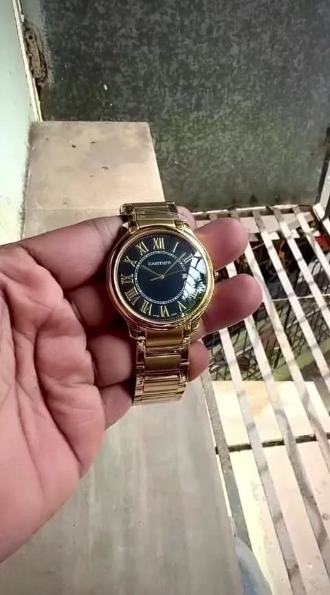Cartier Ronde Louis Cartier Two Tone Rose Gold Silver Watch